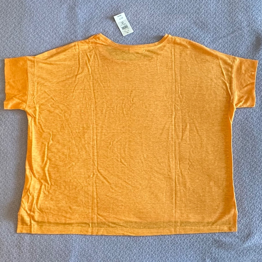 J.Jill 100% linen boxy tee, short sleeves, NWT - Picture 3 of 6